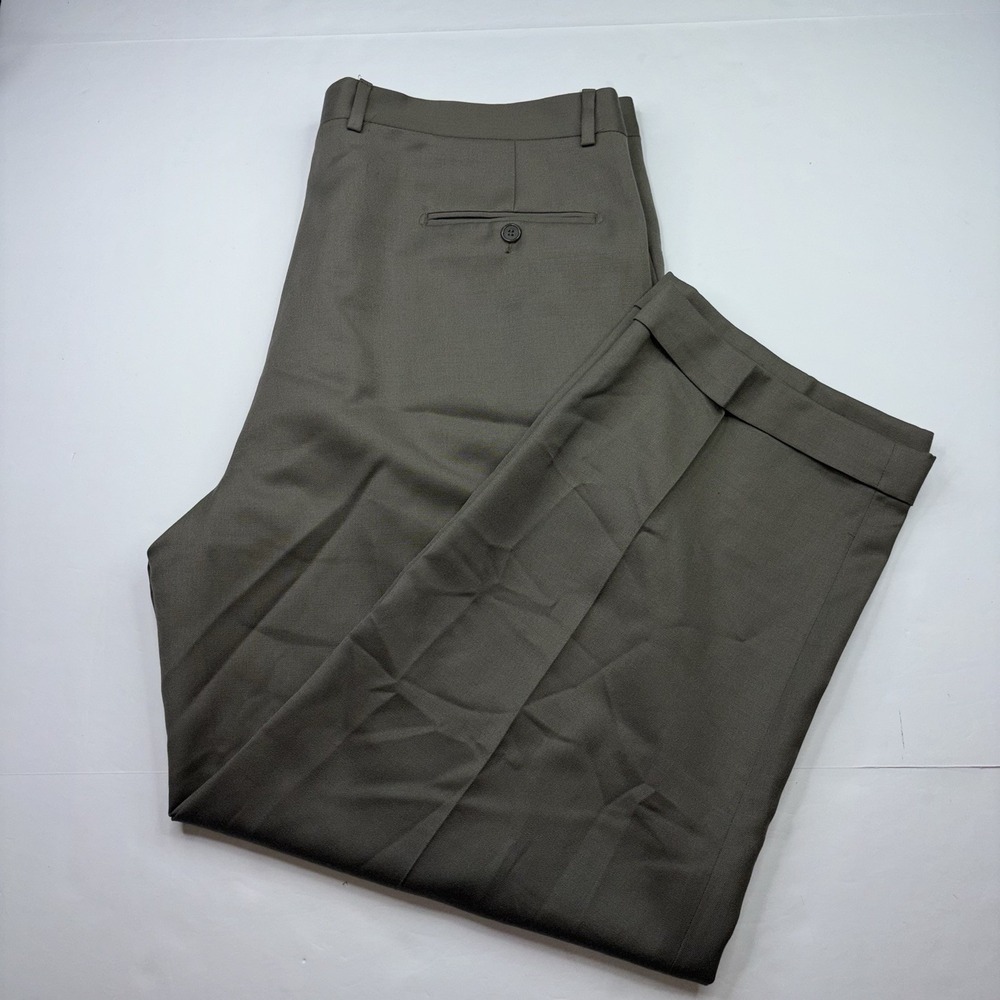 VTG Neiman Marcus Collection Pleated Wool Pants Size 42 Italy Titanus 42x30 EU58